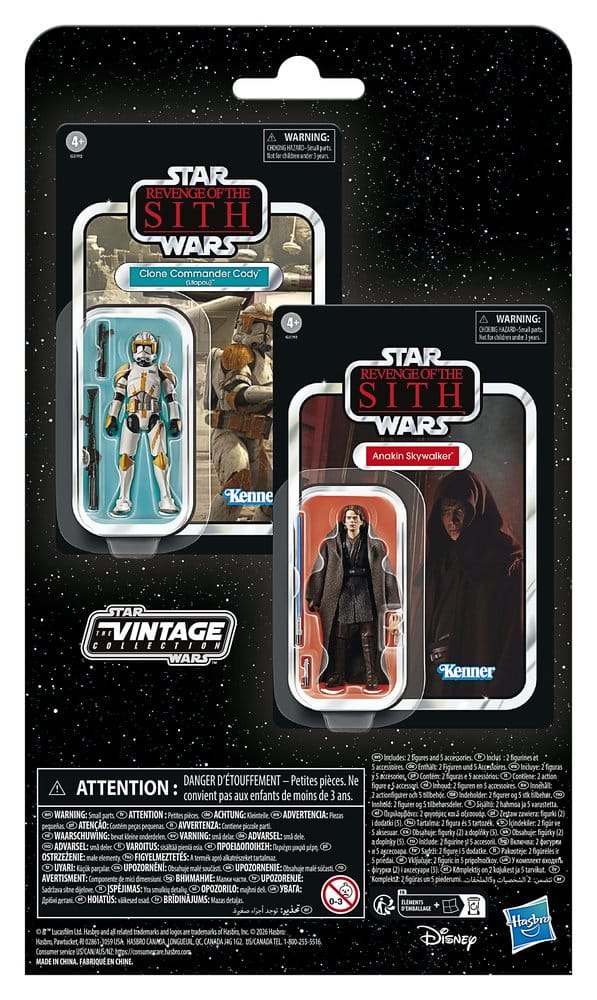 Star Wars Episod III Vintage Collection Actionfigur 2-pack Anakin Skywalker & Clone Commander Cody (Utapau) 10 cm