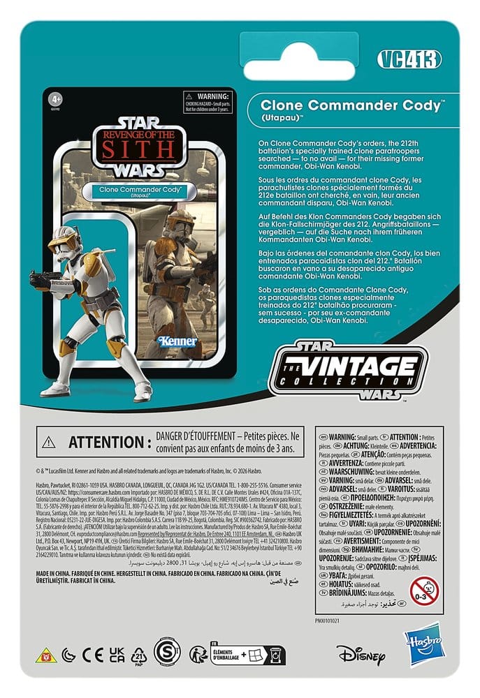 Star Wars Episod III Vintage Collection Actionfigur 2-pack Anakin Skywalker & Clone Commander Cody (Utapau) 10 cm