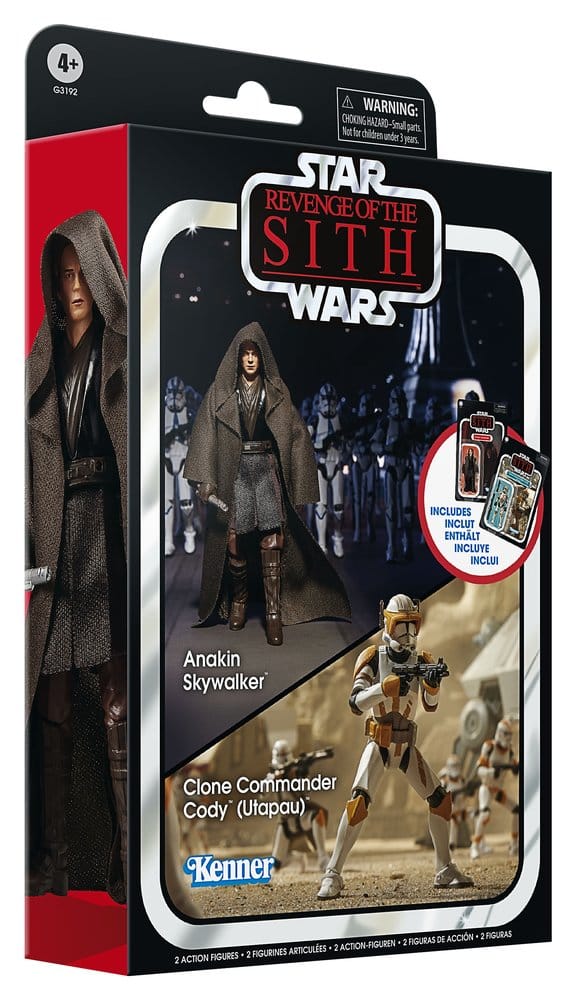 Star Wars Episod III Vintage Collection Actionfigur 2-pack Anakin Skywalker & Clone Commander Cody (Utapau) 10 cm