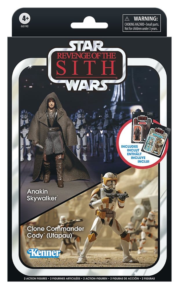 Star Wars Episod III Vintage Collection Actionfigur 2-pack Anakin Skywalker & Clone Commander Cody (Utapau) 10 cm