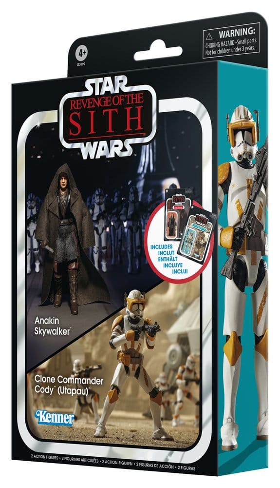 Star Wars Episod III Vintage Collection Actionfigur 2-pack Anakin Skywalker & Clone Commander Cody (Utapau) 10 cm