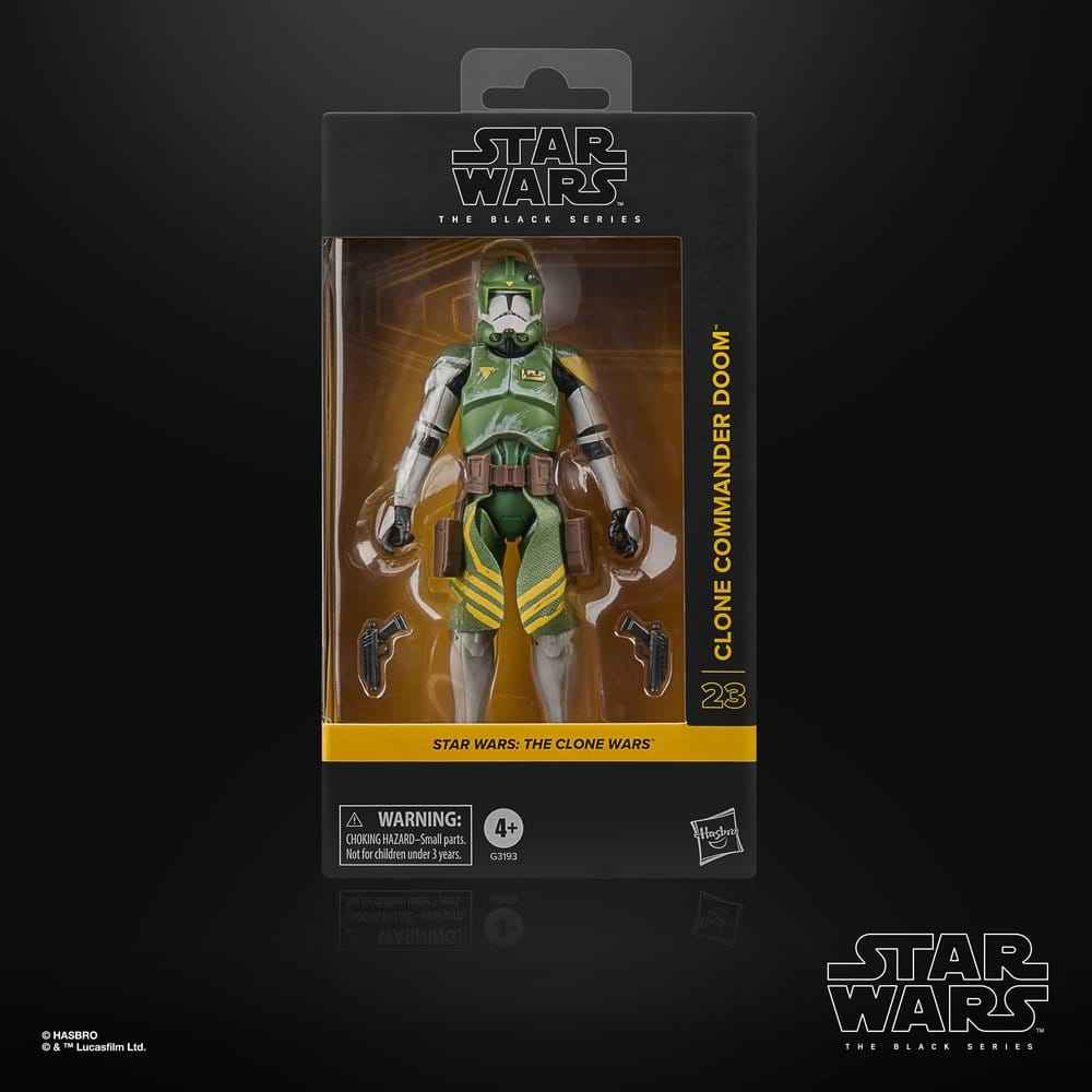 Star Wars: The Clone Wars Black Series Actionfigur Klonbefälhavare Doom 15 cm