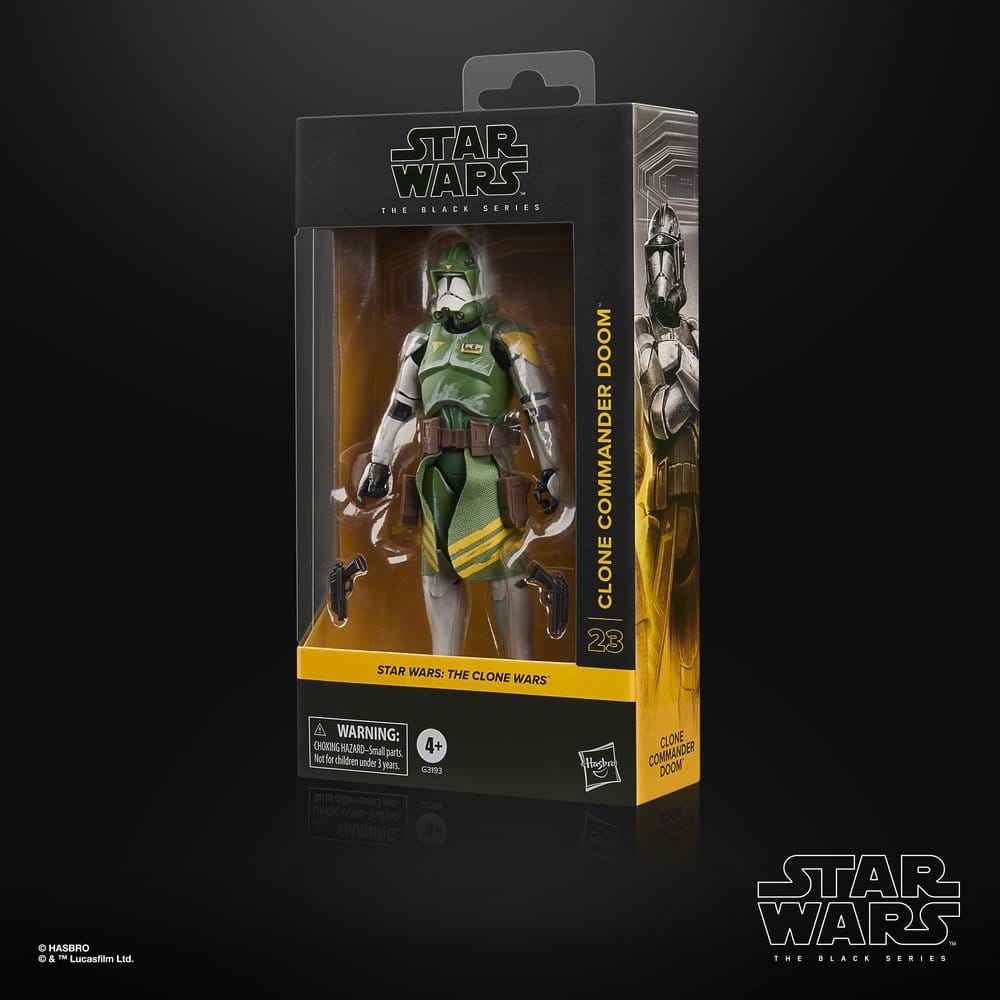 Star Wars: The Clone Wars Black Series Actionfigur Klonbefälhavare Doom 15 cm