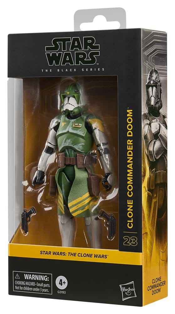 Star Wars: The Clone Wars Black Series Actionfigur Klonbefälhavare Doom 15 cm