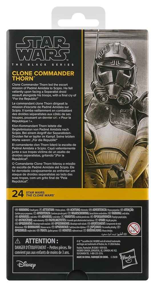 Star Wars: The Clone Wars Black Series Actionfigur Klonkommendör Thorn 15 cm
