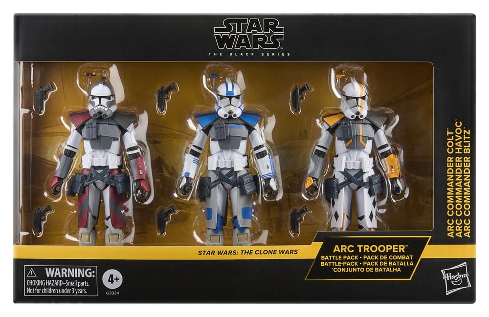 Star Wars: The Clone Wars Black Series Actionfigur 3-Pack ARC Trooper Havoc, Colt & Blitz 15 cm