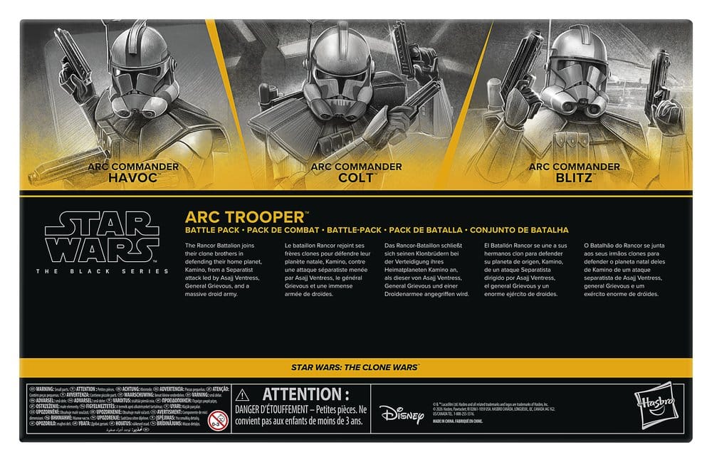 Star Wars: The Clone Wars Black Series Action Figur 3-Pack ARC Trooper Havoc