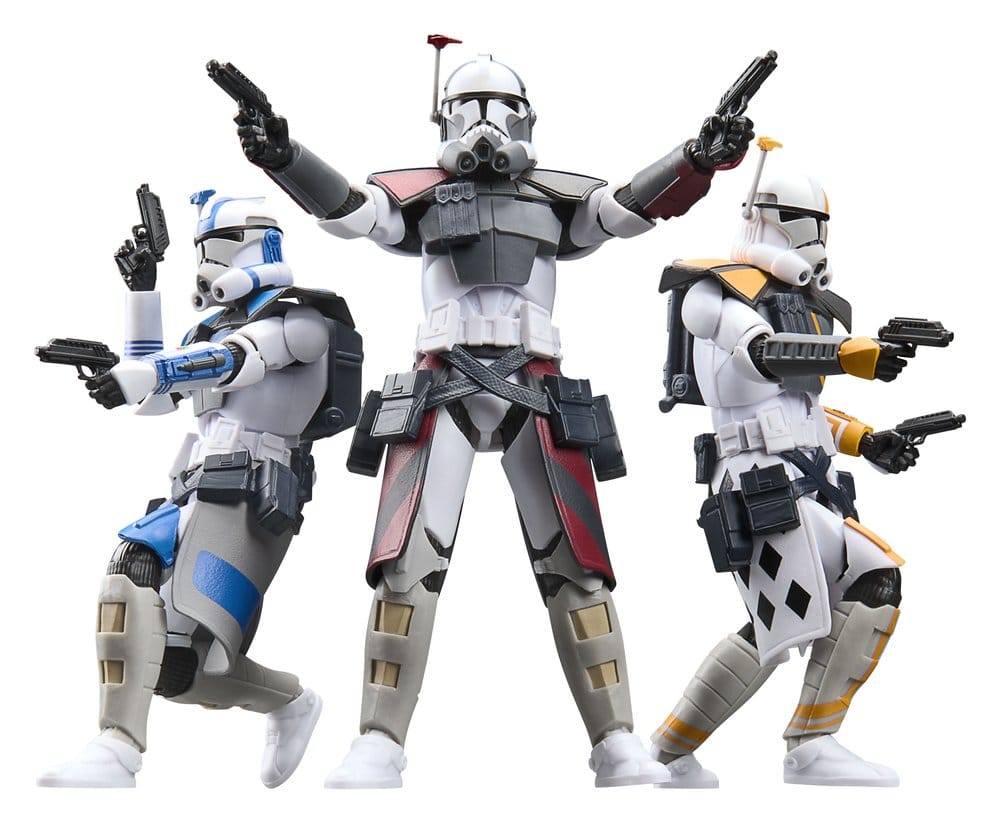 Star Wars: The Clone Wars Black Series Actionfigur 3-Pack ARC Trooper Havoc, Colt & Blitz 15 cm