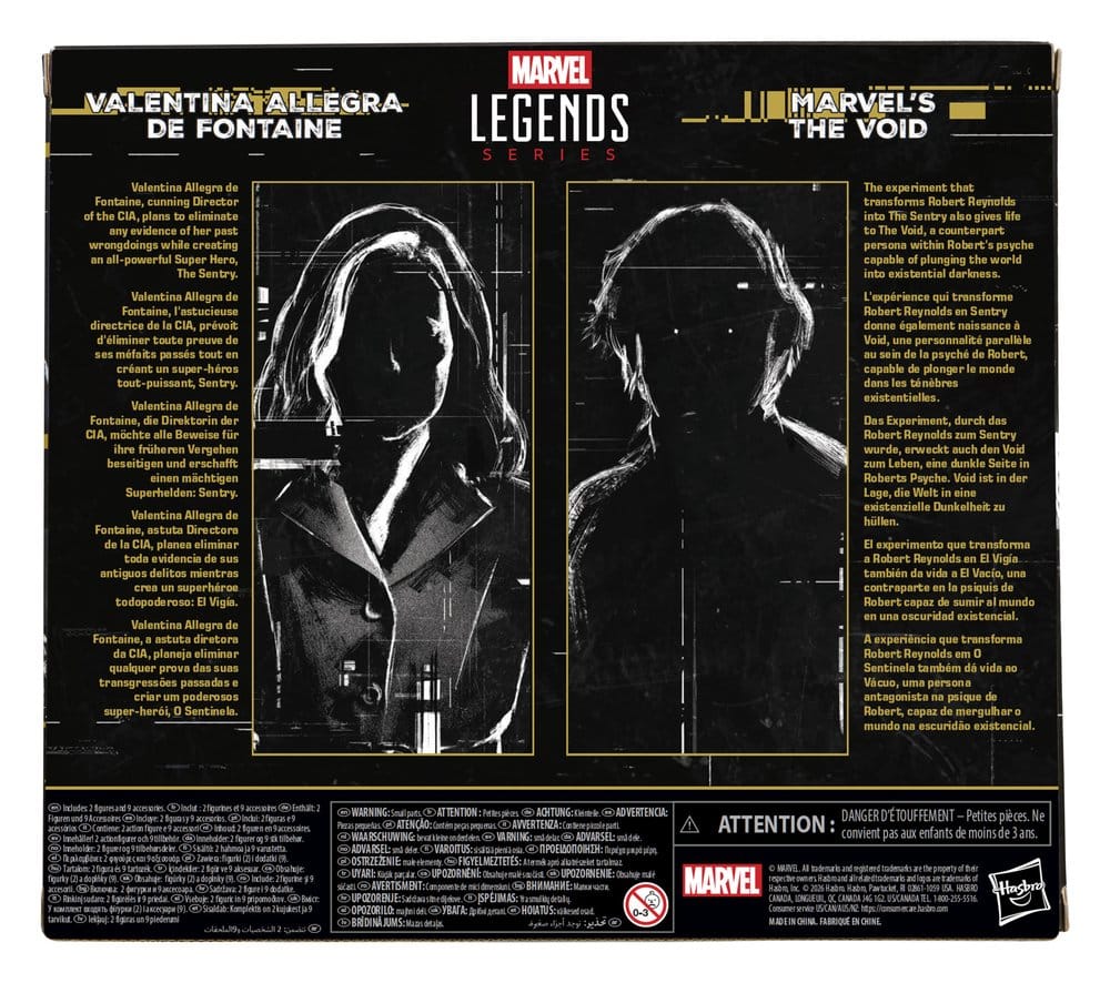Thunderbolts Marvel Legends Actionfigur 2-Pack Valentina Allegra de Fontaine & Marvel's The Void 15 cm