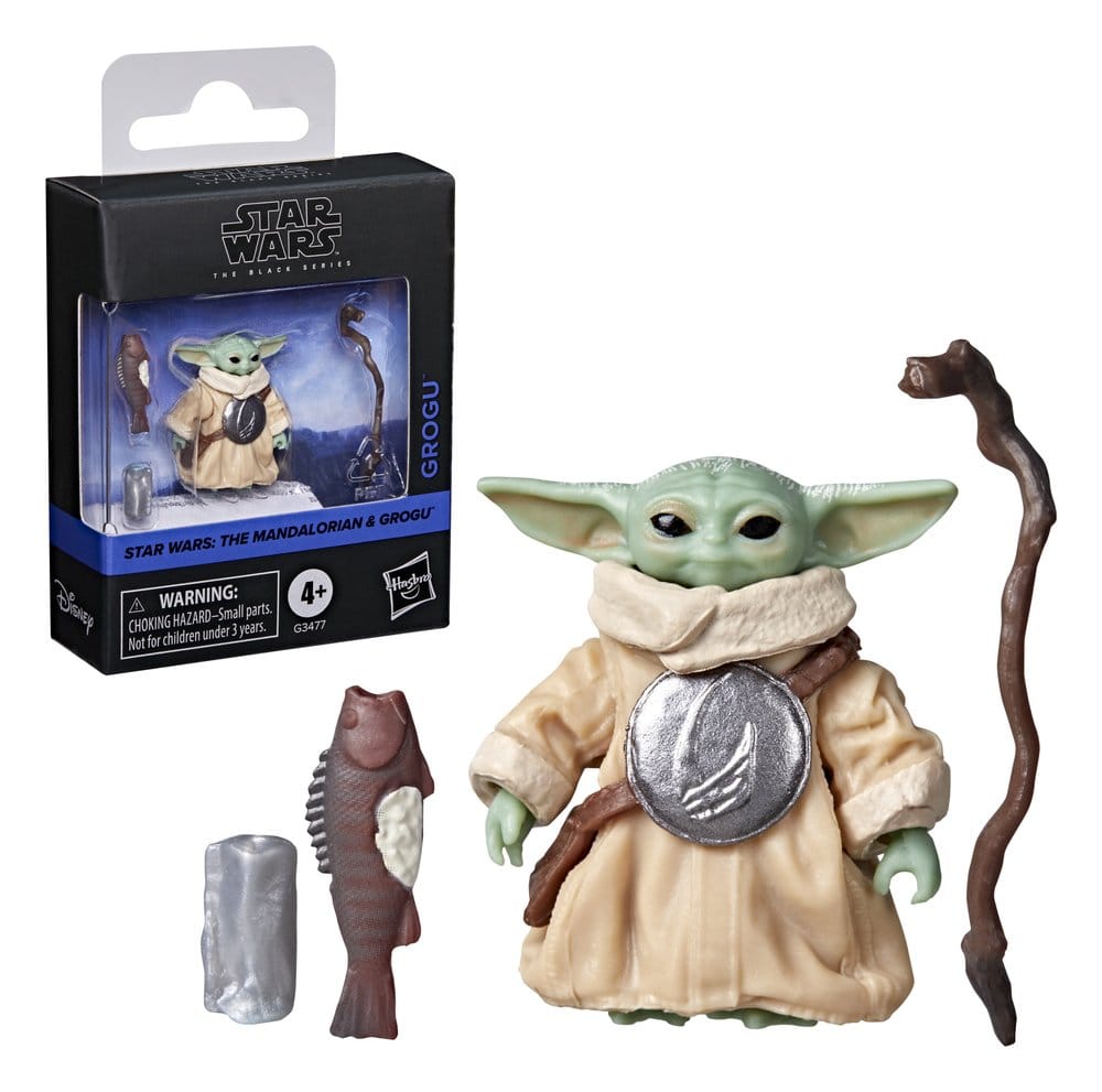 Star Wars: The Mandalorian & Grogu Svart Serie Actionfigur Grogu 8 cm