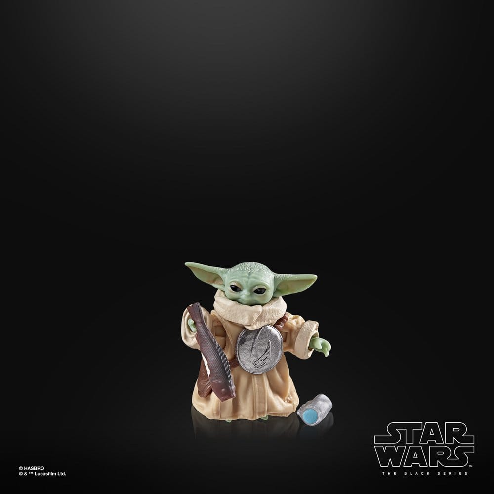 Star Wars: The Mandalorian & Grogu Svart Serie Actionfigur Grogu 8 cm