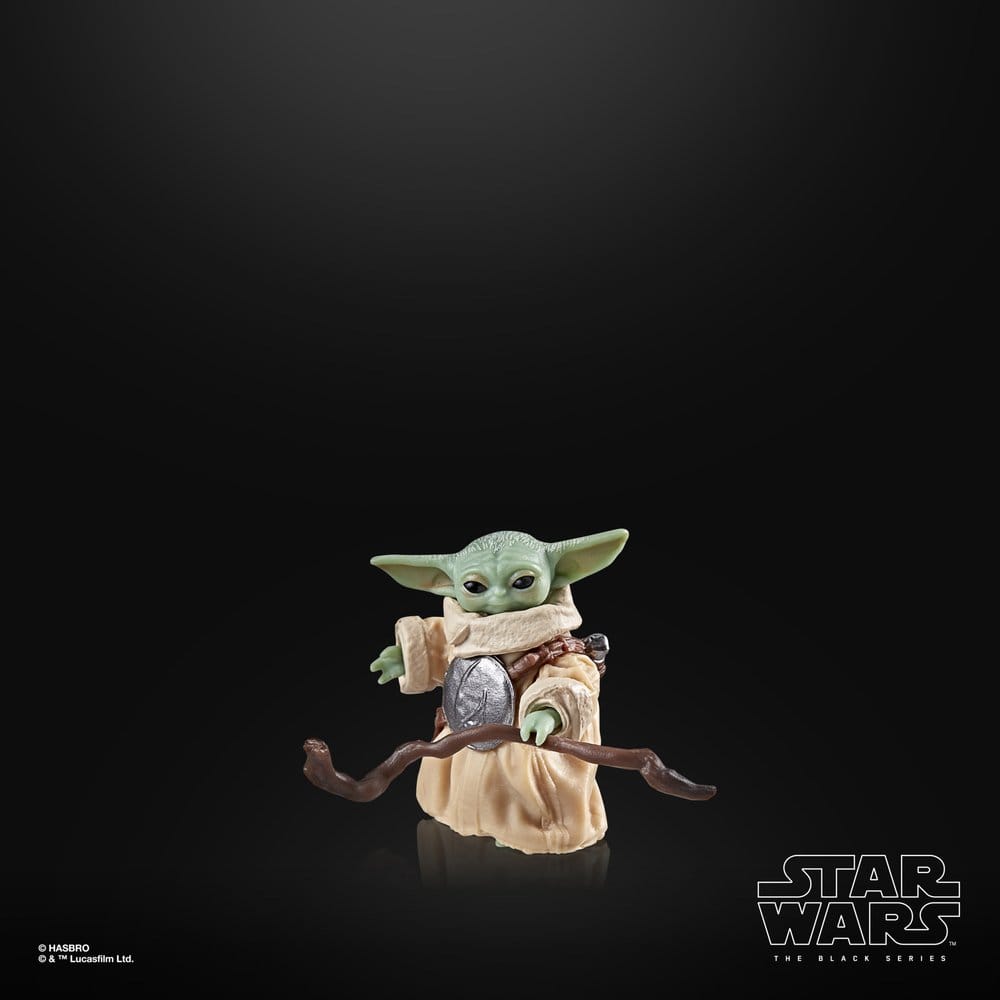 Star Wars: The Mandalorian & Grogu Svart Serie Actionfigur Grogu 8 cm