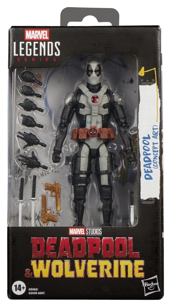 Deadpool & Wolverine Marvel Legends actionfigur Deadpool (Concept Art) 15 cm