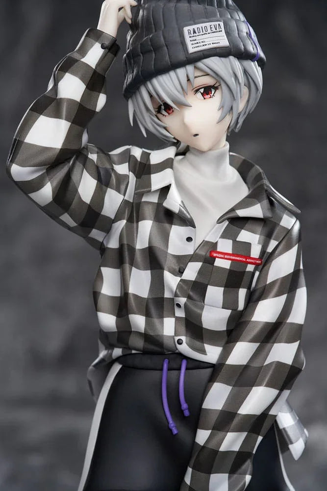 Neon Genesis Evangelion PVC Figur 1/7 Rei Ayanami Ver. Part 3 Radio Eva Original Färg 26 cm Hobby Max
