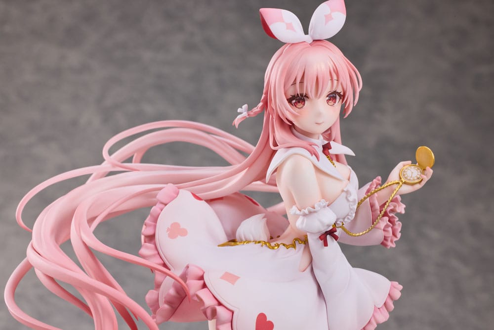 Original Karaktär PVC Figur 1/7 Vit Kanin Rosu Wonderland Ver. Illustrerad av Rosuuri 29 cm Hobby Sakura