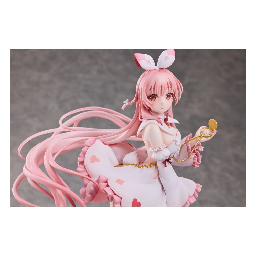 Original Karaktär PVC Figur 1/7 Vit Kanin Rosu Wonderland Ver. Illustrerad av Rosuuri Deluxe Edition 29 cm Hobby Sakura