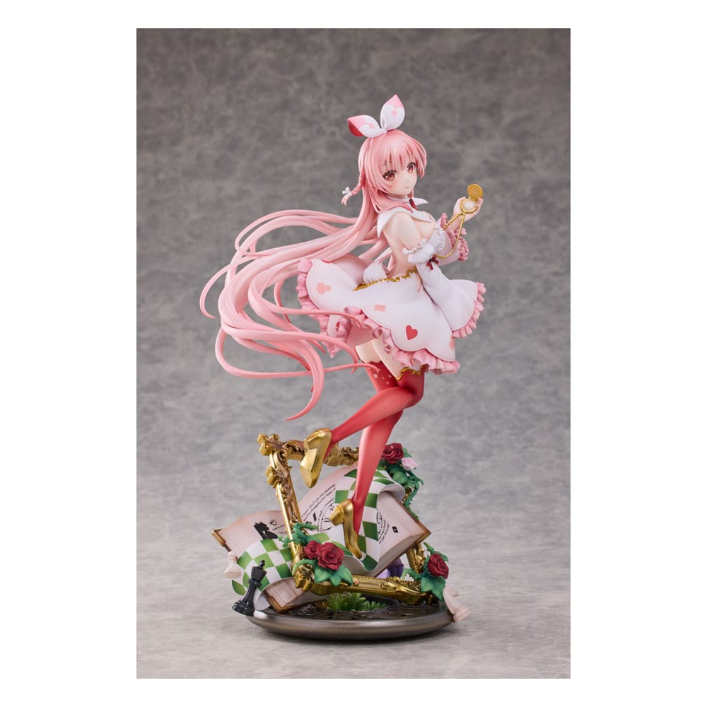 Original Karaktär PVC Figur 1/7 Vit Kanin Rosu Wonderland Ver. Illustrerad av Rosuuri Deluxe Edition 29 cm Hobby Sakura