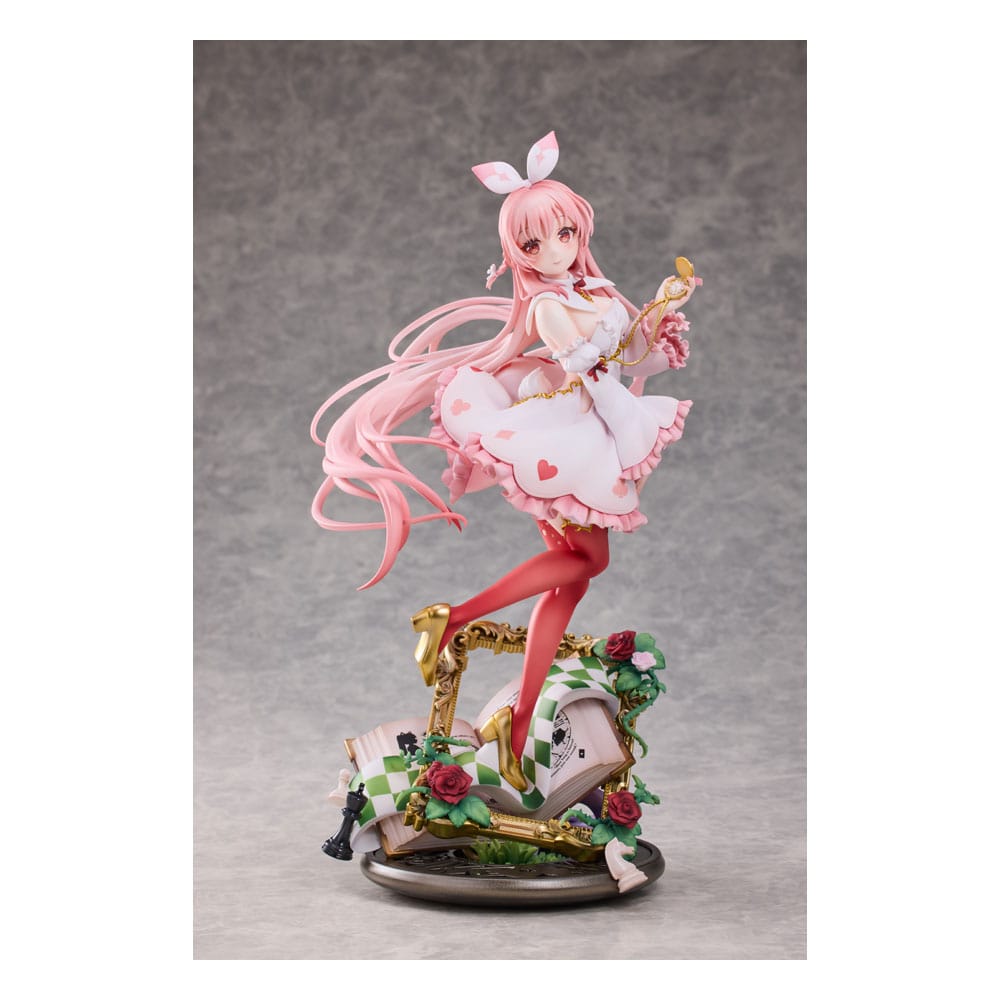 Original Karaktär PVC Figur 1/7 Vit Kanin Rosu Wonderland Ver. Illustrerad av Rosuuri Deluxe Edition 29 cm Hobby Sakura
