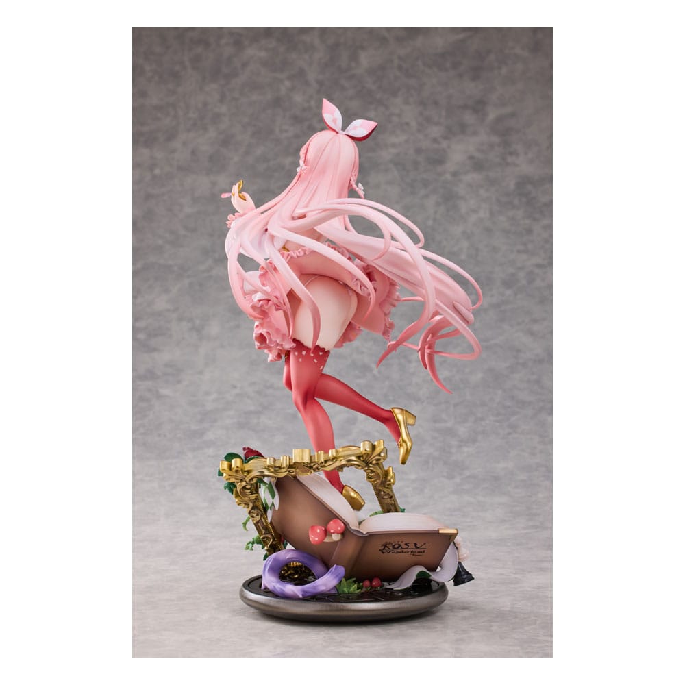 Original Karaktär PVC Figur 1/7 Vit Kanin Rosu Wonderland Ver. Illustrerad av Rosuuri Deluxe Edition 29 cm Hobby Sakura