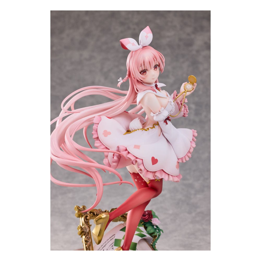 Original Karaktär PVC Figur 1/7 Vit Kanin Rosu Wonderland Ver. Illustrerad av Rosuuri Deluxe Edition 29 cm Hobby Sakura