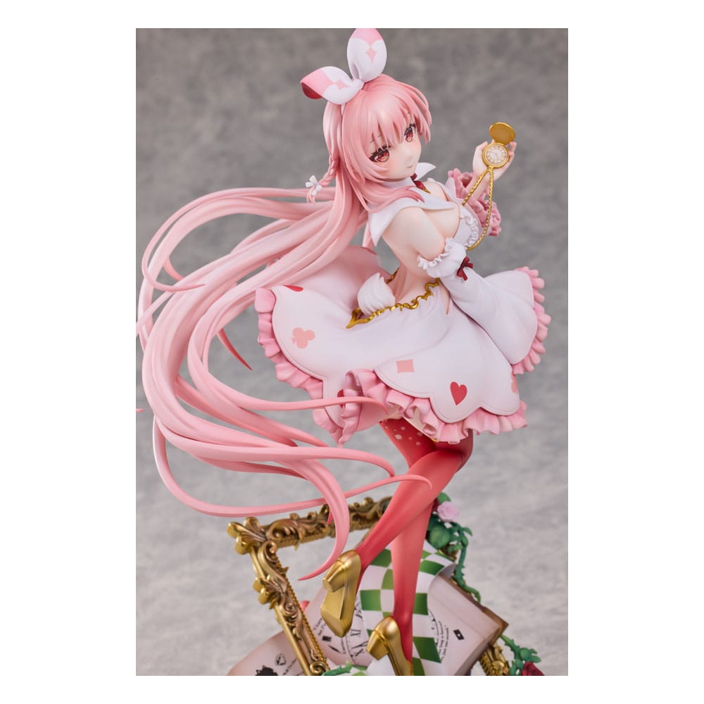 Original Karaktär PVC Figur 1/7 Vit Kanin Rosu Wonderland Ver. Illustrerad av Rosuuri Deluxe Edition 29 cm Hobby Sakura