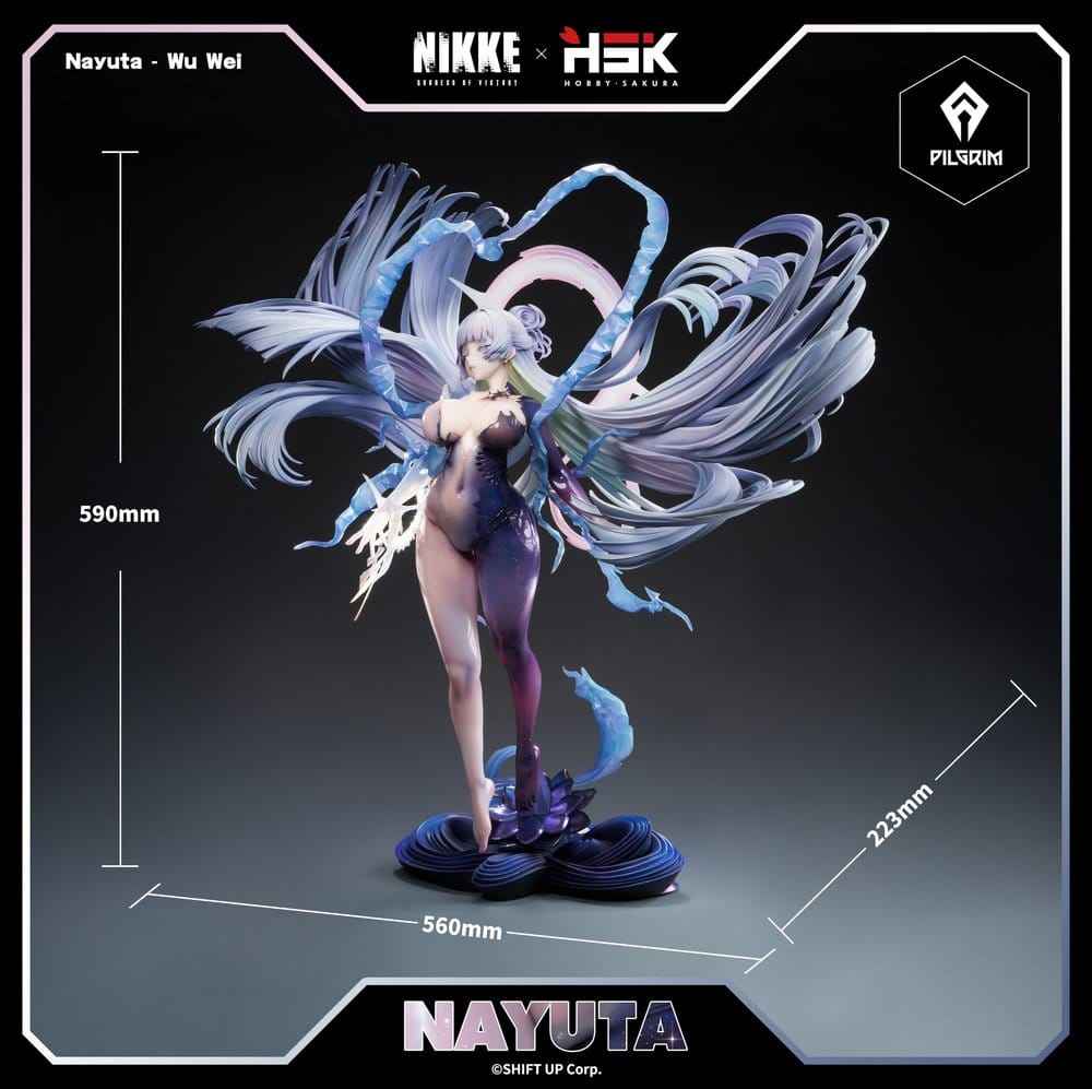 Segrargudinnan: Nikke PVC-figur 1/4 Nayuta: Wu Wei 60 cm