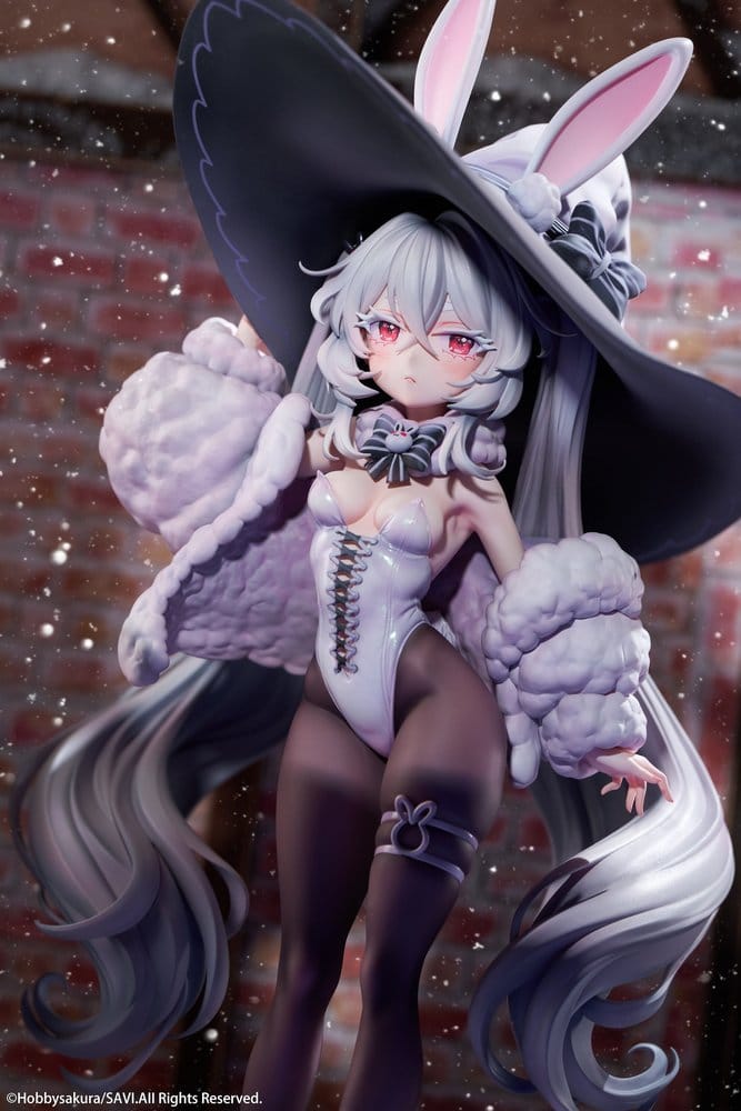 Originalfigur i PVC 1/6 Moon Witch Police Marshmallow illustration av SAVI Deluxe Edition 34 cm