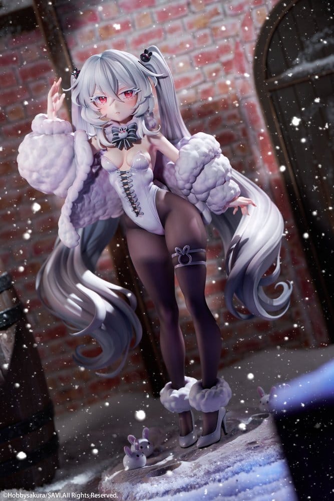 Originalfigur i PVC 1/6 Moon Witch Police Marshmallow illustration av SAVI Deluxe Edition 34 cm