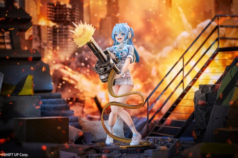 Segergudinnan: Nikke PVC-figur i skala 1/7, Shifty Illustration Ver. "Panic Sight" Deluxe Edition, 25 cm