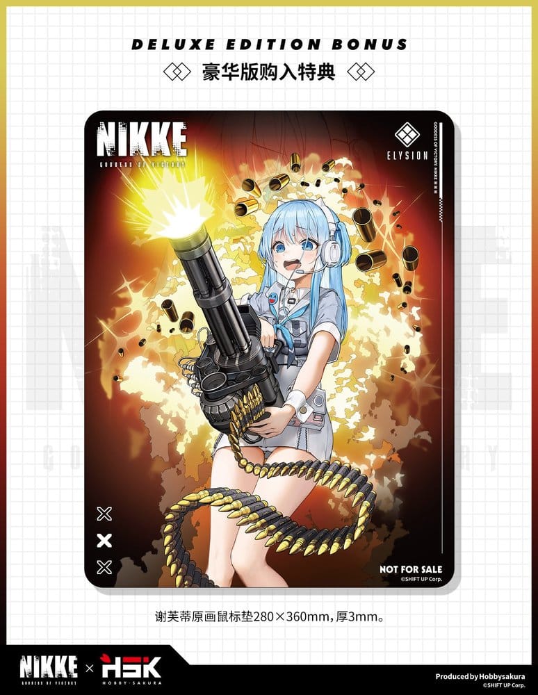 Segergudinnan: Nikke PVC-figur i skala 1/7, Shifty Illustration Ver. "Panic Sight" Deluxe Edition, 25 cm
