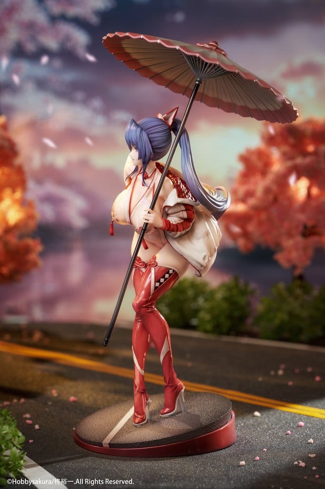 Original Character Miko Shoujo PVC-figur 1/7 Miko Race Queen Ver. 33 cm