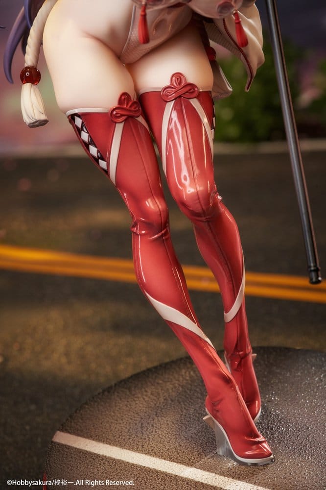 Original Character Miko Shoujo PVC-figur 1/7 Miko Race Queen Ver. 33 cm
