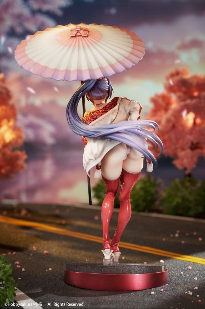 Original Character Miko Shoujo PVC-figur 1/7 Miko Race Queen Ver. Deluxe Edition 33 cm