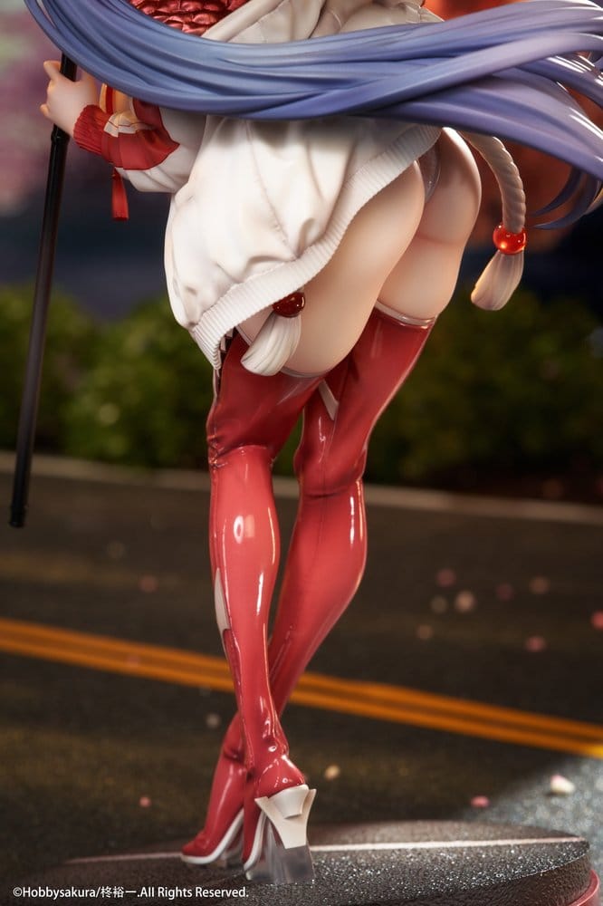 Original Character Miko Shoujo PVC-figur 1/7 Miko Race Queen Ver. Deluxe Edition 33 cm
