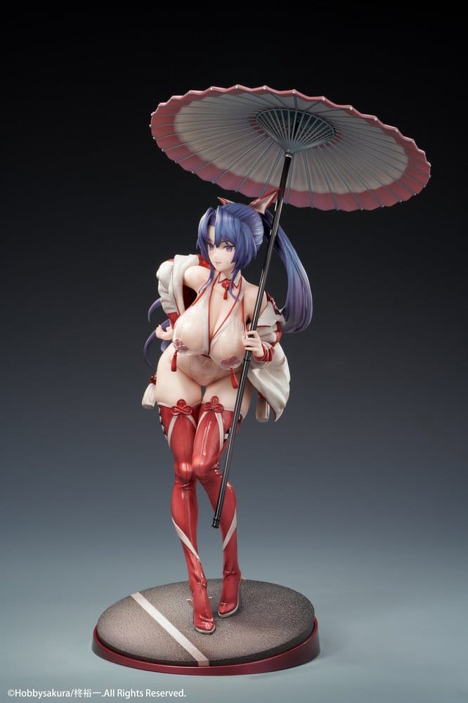 Original Character Miko Shoujo PVC-figur 1/7 Miko Race Queen Ver. Deluxe Edition 33 cm