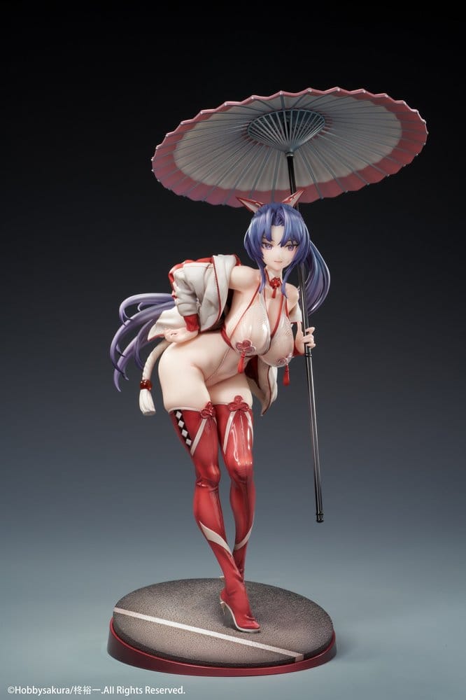 Original Character Miko Shoujo PVC-figur 1/7 Miko Race Queen Ver. Deluxe Edition 33 cm