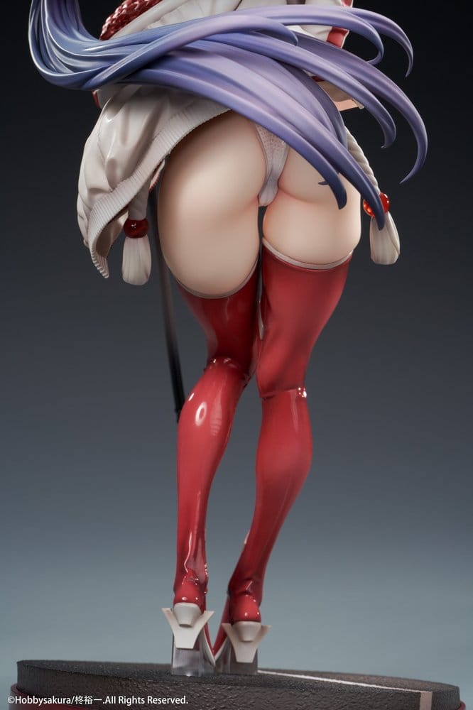 Original Character Miko Shoujo PVC-figur 1/7 Miko Race Queen Ver. Deluxe Edition 33 cm
