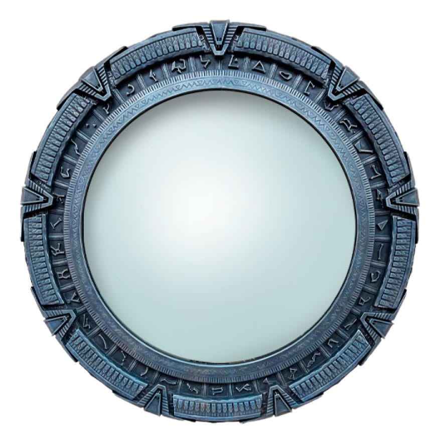 Stargate Väggspegel 50 cm - Officiellt Licensierad och Handmålad Limited Edition
