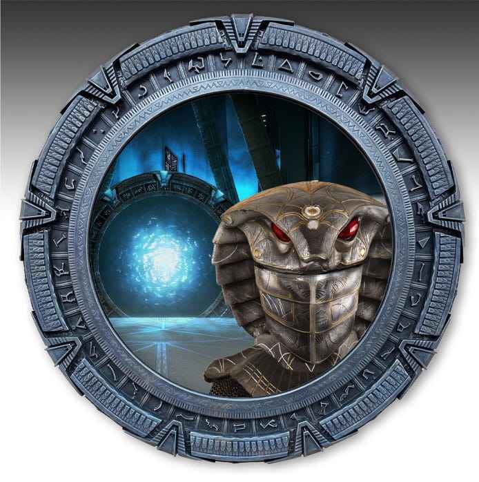 Stargate Väggspegel 50 cm - Officiellt Licensierad och Handmålad Limited Edition
