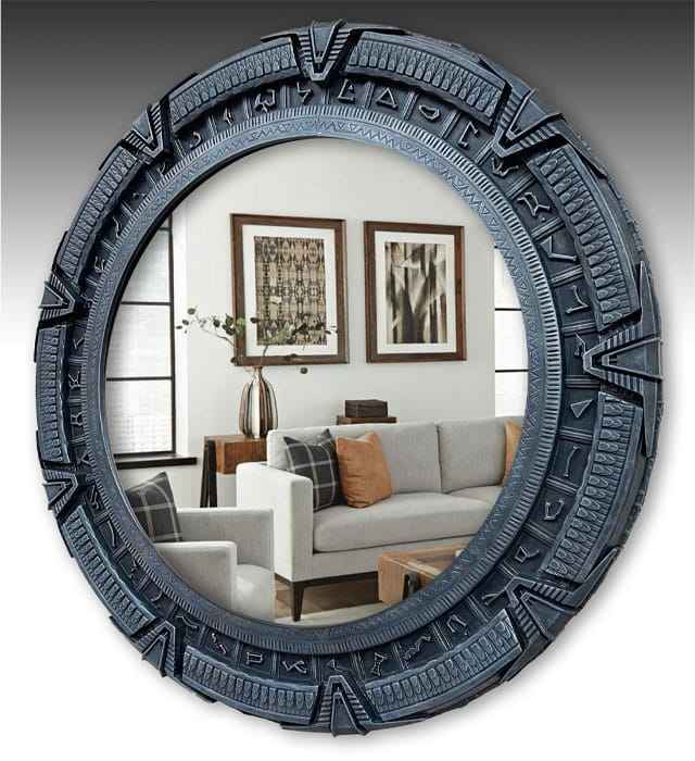 Stargate Väggspegel 50 cm - Officiellt Licensierad och Handmålad Limited Edition
