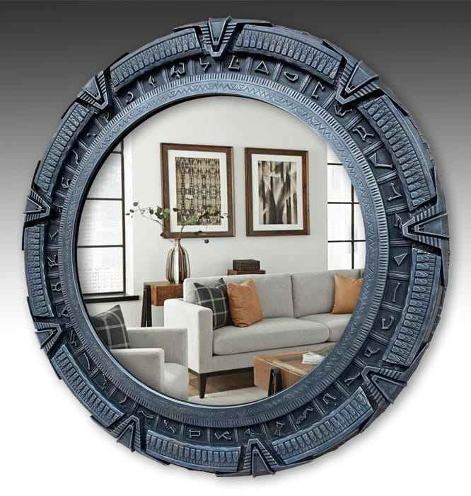 Stargate Väggspegel 50 cm - Officiellt Licensierad och Handmålad Limited Edition