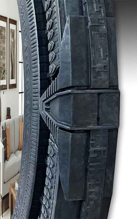Stargate Väggspegel 50 cm - Officiellt Licensierad och Handmålad Limited Edition