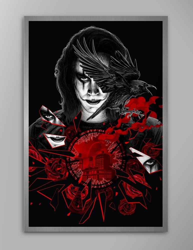 The Crow konsttryck begränsad upplaga 51 x 76 cm