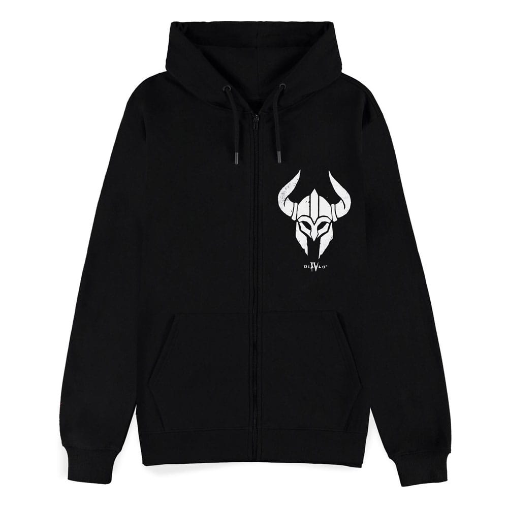 Diablo IV Zipper Hoodie Sweater Barbarian Sigil Size XXL Difuzed
