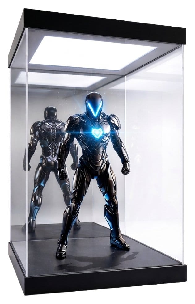 Hero Stage Shine and Slide Akrylglas Displayvitrin för Figuren i Skala 1/6