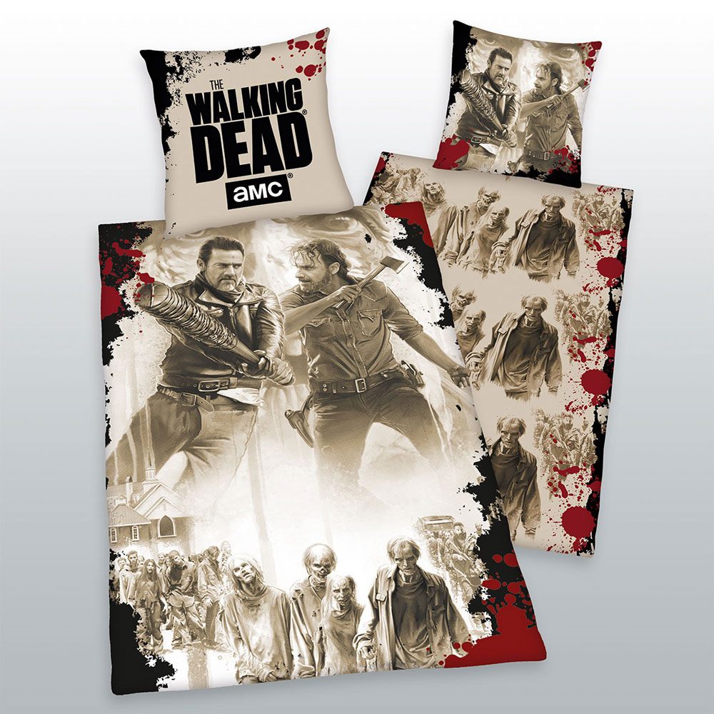 Walking Dead Duvet Set Tag Team 135 x 200 cm / 80 x 80 cm Nerdbutiken