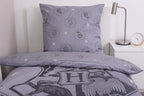 Harry Potter Duvet Set Grå 135 x 200 cm / 80 x 80 cm Herding