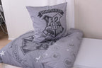Harry Potter Duvet Set Grå 135 x 200 cm / 80 x 80 cm Herding