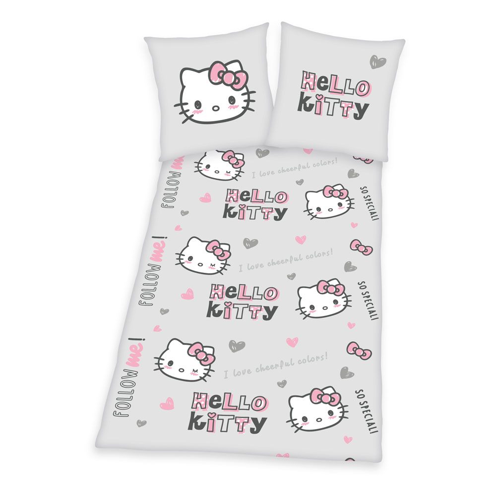 Hello Kitty Duvet Set Follow Me! 135 x 200 cm / 80 x 80 cm Nerdbutiken