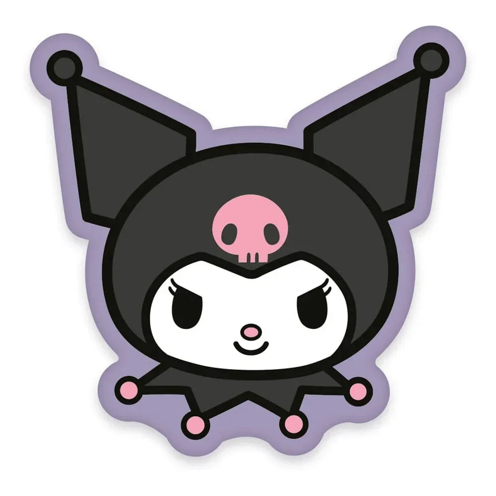 Sanrio Kuromi Ansikte Kudde 36 cm Herding